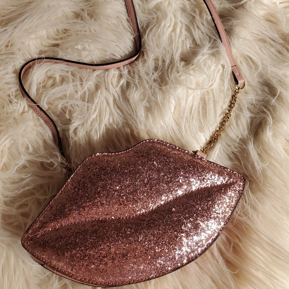 Aldo small crossbody pink lips purse